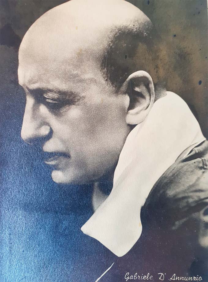 L'ultima immagine ufficiale di Gabriele d'Annunzio